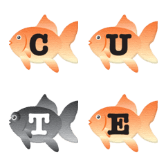 connect goldfish alphabet emoji