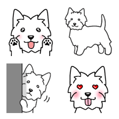 Dog Emoji West Highland White Terrier