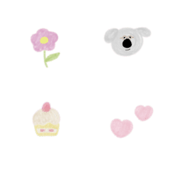 animals simple pastel color emoji