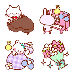 Daily animals piano emoji by ohirunechan