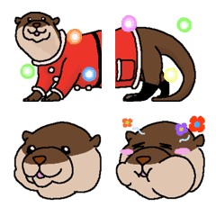 Emoji with otter in the house