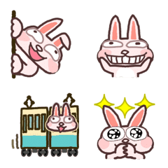 [Modified] Rabbit moving Emoji [1]