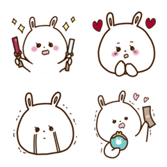 emoji the kakure otaku rabbit