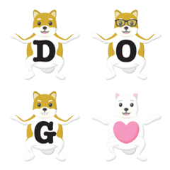 hold hands dog alphabet emoji