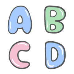 Colorful Letters Jumping
