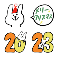New Year holiday emoji of a rabbit