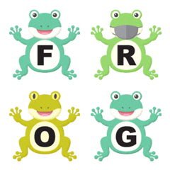 hold hands frog alphabet emoji