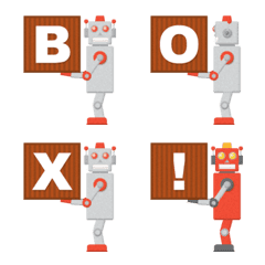 line up tin robot emoji part2