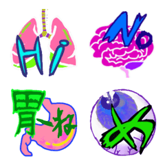 emoji organs/body part