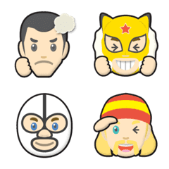 pro wrestling super star wrestler emoji