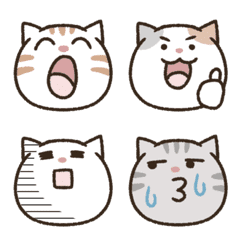 Daily round Maruneko Emoji.