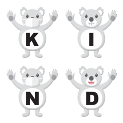 banzai koala alphabet emoji