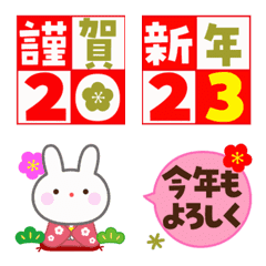 2023 New Year Emoji for adult female