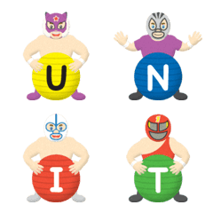 line up masked wrestler alphabet