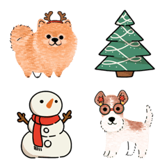Doggy Christmas Emojis