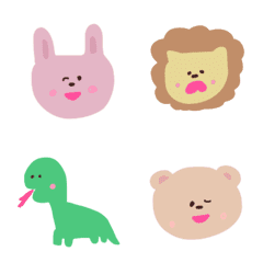 cute, bear, rabbit, dinosaur