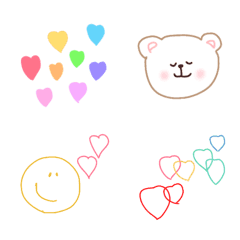 heart, assortment, bear