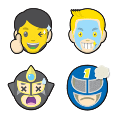 pro wrestling super star wrestler emoji3