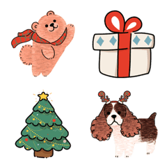 Doggy Christmas Emojis 2