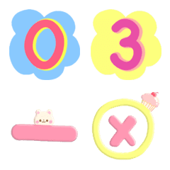 Cute number emoji v.2