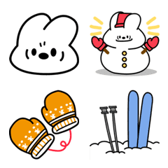 Pyontan the Rabbit Emoji / winter