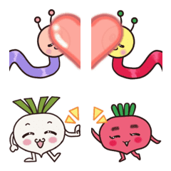 Carrots and Turnip Animation Emoji2