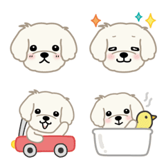 Fluffy Maltipoo emoji