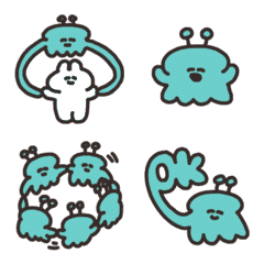 Animation Emoji of yuruyuru alien