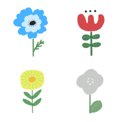 colorful botanical emoji's