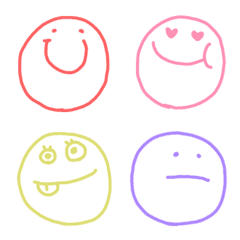 colorful kaomoji emoji meesan