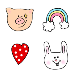 recommended, cute, pig, rabbit