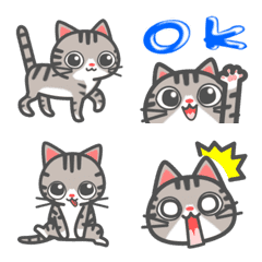 Let's use it! Cat's moving emoji!