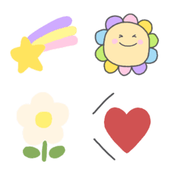 Smile and flower everyday Emoji.
