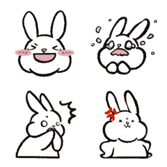 DABAI cute rabbit's Animated Emoji