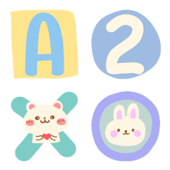 emoji abc and number V.2