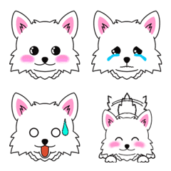 White chihuahua-chan emoji