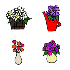 カラフルな花と器①【修正版】
