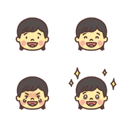 boy face Illustrator bank emoji