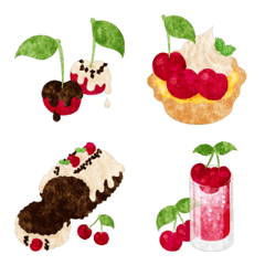 Cute Cute Cherry Sweets Emoji
