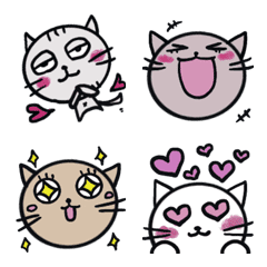 White tiger cat emoji [Daily & love]