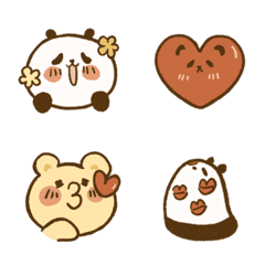 Three Bears Practical Emoji Stickers