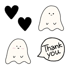 very cute ghost Emoji.