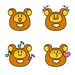 The funny face bear [ light brown ]