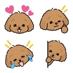 Cute Toy Poodle Emoji40