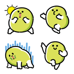 moving broad bean emoji