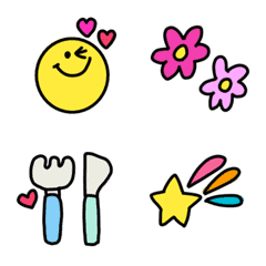 อิโมจิไลน์ Move Basic Cute Emoji