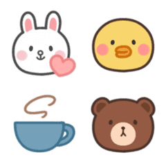 อิโมจิไลน์ Daily use*BROWN & FRIENDS Emoji