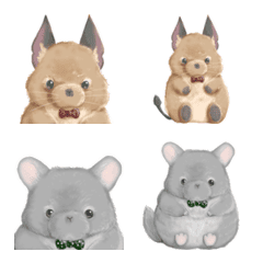 Teddys chinchilla and degu emoji