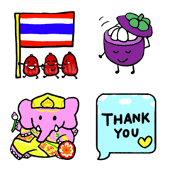 Thai Fruits FRIENDS Emoji 2nd