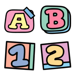 cute numbers pastel & a-z V.2